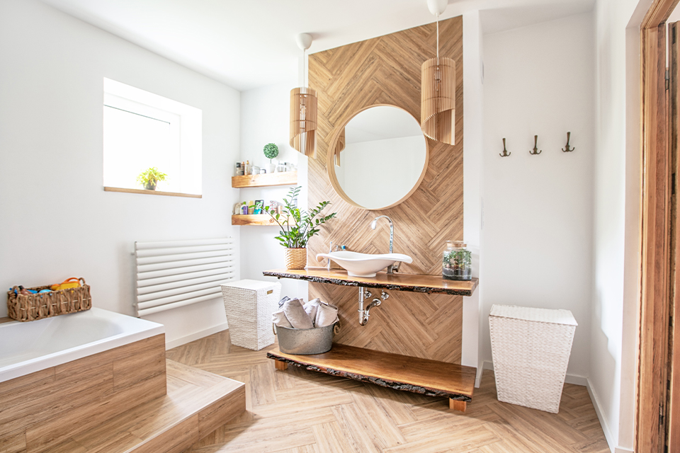 Salle de bain bois